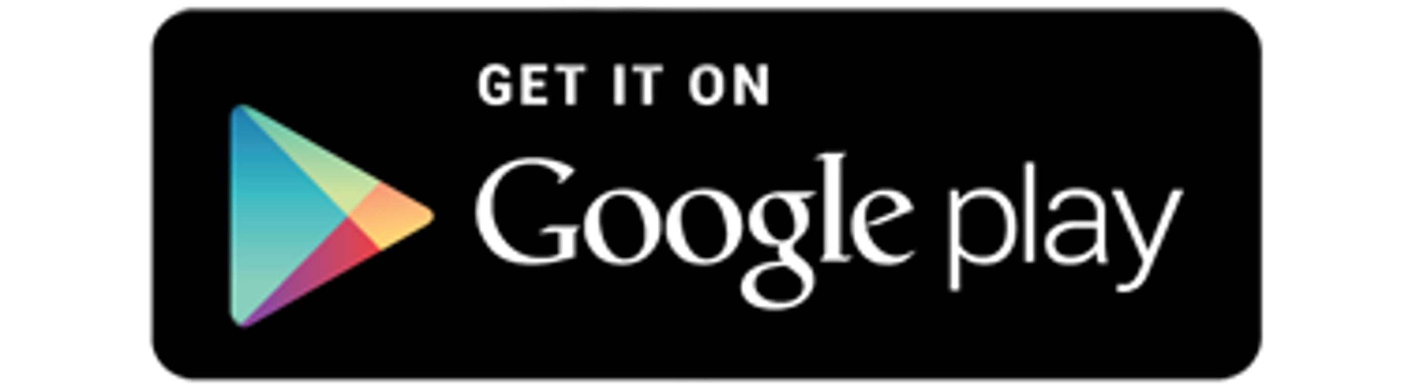 Google play logo med sort bakgrunn